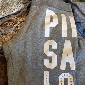 Pink size m cropped “pink says love” sweats